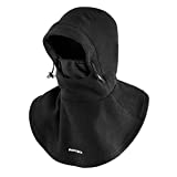 ROCKBROS Ski Mask Winter for Men Thermal Fleece Cycling Mask Windproof Balaclava Face Cover Women for Snowboarding Skiing Motorcycle Outdoor Sports Black