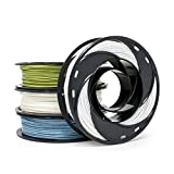 Gizmo Dorks PLA 3D Printer Filament 1.75mm 200g, 4 Color Pack - Marble, Glitter Blue, Glow Green, Change Green Yellow