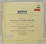 XI Research Period "The German Pre-Classics (1700-1760) Series D: Orchestral and Chamber Music in Transition Concerto in D Minor for Harpsichord and Strings/Sonata for 2 Violins and Continuo No. 4 in A Minor