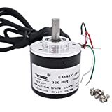 TWTADE/ 360P/R Incremental Rotary Encoder DC 5-24V Wide Voltage Power Supply 6mm Shaft AB Two Phases