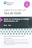 MyLab Math with Pearson eText -- 18 Week Standalone Access Card -- for Math Lit