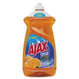 Ajax 49860 Dish Detergent, Liquid, Antibacterial, Orange, 52 oz, Bottle