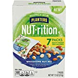 PLANTERS NUT-rition Wholesome Nut Mix, 7.5 oz Box (Contains 7 Individual Pouches) - Cashews, Almonds and Macadamias Snack Mix - No Artificial Flavors, No Artificial Colors, No Preservatives - Kosher