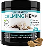 PetHonesty Hemp Calming Treats for Dogs - All-Natural Soothing Snacks with Hemp + Valerian Root, Stress & Dog Anxiety Relief- Aids with Thunder, Fireworks, Chewing & Barking (Chicken, 90ct)