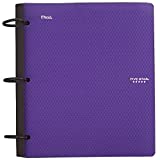 Five Star Flex Hybrid NoteBinder, 1 Inch Binder with Tabs, Customizable Cover, Notebook and 3-Ring Binder All-in-One, Purple (29326AB6)