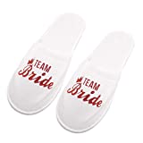 CUCUDAI Bridal Wedding Slippers Bride Pajamas Party Bridesmaid Decoration Hotel Slipper-4