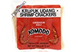 Komodo Krupuk Udang (Shrimp Crackers Large Disks Not Yet Fried) - Komodo Kroepoek Ongebakken Grote Schijven 8 Oz -227gm (Pack of 1)