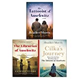 Cilka's Journey, The Librarian of Auschwitz, The Tattooist of Auschwitz 3 Books Collection Set