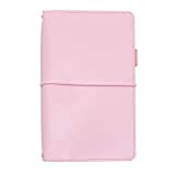 Pukka Pad, Carpe Diem – Refillable Traveler’s Notebook Journal, Writing Diary – Blank and Ruled Notebooks Included, 8.58 x 5.51 Inches, Ballerina Pink