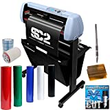 28" SC2 Vinyl Cutter Plotter Machine w/Catch Basket, Oracal 651, Tape, Tools (Signshop Bundle)