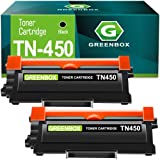 GREENBOX Compatible Toner Cartridge Replacement for Brother TN450 TN-450 TN420 TN-420 for Brother HL-2270DW HL-2280DW MFC-7360N MFC-7860DW DCP-7065DN FAX-2940 IntelliFax-2840 Printer (2 Black)