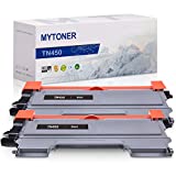 MYTONER Compatible Toner Cartridge Replacement for Brother TN450 TN-450 TN420 TN-420 High Yield Toner Printer Ink (Black, 2-Pack)