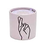Paddywax Impressions Artisan Hand-Poured Scented Candle, 5.75-Ounce, Fingers Crossed (Wisteria & Willow)