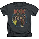 ACDC Highway to Hell Unisex Youth Juvenile T-Shirt for Girls and Boys, Medium (5/6) Charcoal