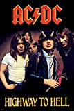 Pyramid America ACDC AC DC Highway to Hell Album Cover Rock Band Music Classic Retro Vintage Cool Wall Decor Art Print Poster 24x36