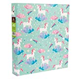 GREENROOM 1" Ring Binder with Hard Cover - Multicolored (Unicorn)