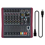 6-Channel Professional Mono Audio Mixer, Phenyx Pro Sound Board w/ 3-Band EQ, Build-in 99 DSP Effects, BT Function, Recording to USB Drive, Ideal For Studio, Stage, Karaoke (PTX-20)