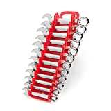 TEKTON Stubby Combination Wrench Set, 12-Piece (8-19 mm) - Holder | WRN01170