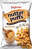 Popchips Nutter Puffs Peanut Butter 4 oz Bags (Pack of 5)