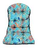 RSH Decor Indoor Outdoor Tufted Adirondack Chair Seat Cushion (Back: 26" H x 21" W / Seat: 21" W x 16.5" D) - Choose Color and Quantity (Sun Dream - Ocean Life Coastal, 1)