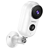 Wireless Rechargeable Battery Powered WiFi Camera, Home Security Camera, Night Vision, Indoor/Outdoor, 1080P Video with Motion Detection, 2-Way Audio, Waterproof, compatible with Cloud Storage/SD Slot