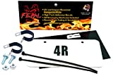 FERAL ATV Gear License Plate Kits (White or Black - Composite or Aluminum) Letters, Numbers and Hardware Included - ATV/UTV Personal License Plate - Side by Side Custom Number Kit (White, Composite)