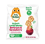 Baby Bellies Organic Lentil Wheels, Beetroot & Strawberry, 0.42 Ounce Bag (Pack of 6)