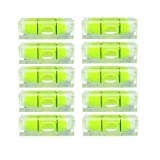 10PCS Small Bubble Level Frame Mural Hanging 10x10x29mm Mini Square Spirit Level Picture Hanging Levels Mark Measuring Instruments Layout Tools