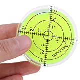 Bubble Spirit Level 60mmx12mm Circular Degree Marked Surface Level Inclinometers for Leveling Camera Tripod Turntable RV Camper Furniture Measuring Instruments Tools