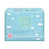 Dry Wipes - HAPPY BUM Dry Baby Wipes, 100% Cotton Baby Wipes, Unscented Cotton Tissues for Sensitive Skin, 600 Count