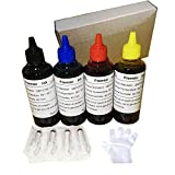 ZL 400ML 4 Colors Printer Ink Refill Kit for Canon All Printers MG PG 240 243 245 CL 241 244 246 XL Inkjet Cartridges CISS System 4 Color Set with 4 Free Syringes
