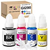 Printers Jack Compatible Canon GI-290 Refill Ink Bottle Kit for Canon PIXMA G4200, PIXMA G3200, PIXMA G4210, PIXMA G2200, PIXMA G1200 Printers