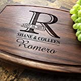 Personalized Custom Engraved Cutting Board - Designs for Wedding or Anniversary Gift. (003)