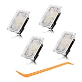 BougeRV for Tesla Interior LED Lights Bulbs Kit, Ultra-bright Easy-Plug with Prying Tool Tesla Model Accessories Replacement Lights Fit for Tesla Model 3 Model S Model Y Model X (4 Packs White)