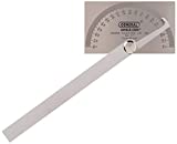 General Tools Angle Protractor Stainless Steel Square Head - Measuring Tool for Carpenters & Woodworking Hobbyists