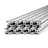 10 Pack ZYLtech Silver 3030 30mm T Slot Aluminum Extrusion for 3D Printer and CNC - 10X 1M