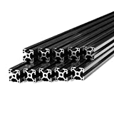 10 Pack ZYLtech Black 3030 30mm T Slot Aluminum Extrusion for 3D Printer and CNC - 10X 1M