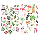 Seasonstorm Flamingo Leaves Kawaii Aesthetic Happy Planner Diary Journal Stationery Scrapbooking Stickers Travel Art Supplies