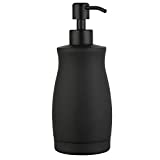 GAPPO Soap Dispenser Matte Black Stainless Steel Metal Pump Hand Lotion Bottle for Bathroom, Bedroom and Kitchen (13.5 Ounce / 400ML)