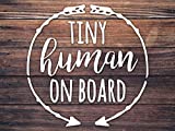 Baby on Board Car Decal | Tiny Human on Board | Vinyl Car Decal