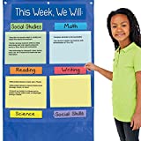 Really Good Stuff Learning Goals Pocket Chart - Display Learning Goals, Assignments, or Objectives with Ease