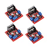 4Pack L298N Motor Drive Controller Board DC Dual H-Bridge Robot Stepper Motor Control and Drives Module for Arduino Smart Car Power UNO MEGA R3 Mega2560 (4 PACK)