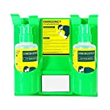 CGOLDENWALL Eye Wash Station Portable Wall Mounted Eyewash Kit Emergency Eye Washing Kit with Double 500ml Eyewash Bottle without Eyewash Solution (No Eyewash Liquid Included)