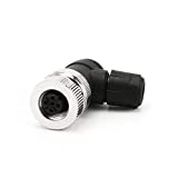 VELLEDQ Industrial Field-wireable M12 Sensor Connector 4-Pin Female Adaptor PG 7 Cable Gland Screw Terminal Plug Fittings