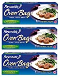 Reynolds Oven Cooking Large Size for Meats & Poultry (up to 8-Pounds), 5 Count Boxes (Pack of 3) 15 Bags Total