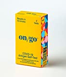 On/Go COVID-19 Antigen Self-Test Kit with Test-to-Treat App, 1 Pack, 2 Tests Total, 10-Minute Results, FDA EUA Authorized, Easy to Use at Home, Fast and Accurate