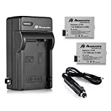 LP-E8 Powerextra 2 Pack Replacement Battery 1800mAh and Charger Compatible for Canon LP-E8 and Canon Rebel T3i T2i T4i T5i EOS 600D 550D 650D 700D Kiss X5 X4 Kiss X6 LC-E8E DSLR Digital Camera