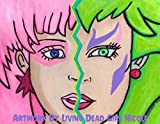 Painting Art Print:"It's Showtime Synergy" - Jem and Pizazz 80's Cartoon Neon Dolls