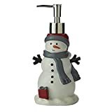 SKL Home Whistler Snowman Soap Dispenser, Dove Gray