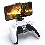 Controller Phone Mount for PS5, YUANHOT Mobile Phone Clip Clamp Bracket Holder with Adjustable Stand